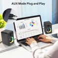 thumbnail image 2 of Altavoces para computadora OROW S201 alimentados por USB con Bluetooth 5.0, 2 of 8