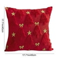 thumbnail image 3 of ToyKingdee Christmas Pillow Xmas Pillow with Bow-Star Christmas Decorations Winter Holiday Decor, 3 of 6