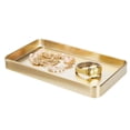 thumbnail image 4 of mDesign Metal Guest Hand Towel Paper Napkin Storage Tray Dispenser - Soft Brass, 4 of 7