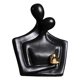 thumbnail image 3 of Figura de pareja abstracta, adorno de pareja, artesanías, pareja apasionada de cerámica nórdica. abrazo negro, 3 of 7