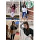 thumbnail image 2 of Sudadera casual con cuello redondo y teñido anudado para mujer, estampado a rayas, suelta, suave, manga larga, camisetas, 2 of 3