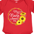 thumbnail image 4 of Inktastic My Nana Loves Me with Sunflower Wreath Boys or Girls Long Sleeve Baby Bodysuit, 4 of 5