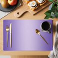 thumbnail image 2 of Purple Ombre Placemats Set of 4, Modern Gradient Abstract Art Washable Wipeable Table Mats for Dining Tables, Indoor Outdoor Kitchen Place Mats for Holiday Party Table Decor, 2 of 9