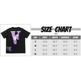 thumbnail image 2 of JBB Hip Hop Shirt V Letter Crew Neck Causual T-Shirt Short Sleeve Cotton Tops for Men Women Youth, 2 of 6