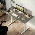 thumbnail image 4 of Costway 48" x 24" Electric Standing Desk with LED Display 2 Memory Height Settings for Home Gray+White, 4 of 9