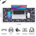 thumbnail image 5 of Long Mouse Pads for Desk,Skull Flower Halloween Pattern Desk Mats on Top Of Desks, Desk Mouse Pad Extra Large with 3mm Non-Slip Base and Stitched Edge for Gaming,Office,Work,Home 35.4x15.7in, 5 of 5