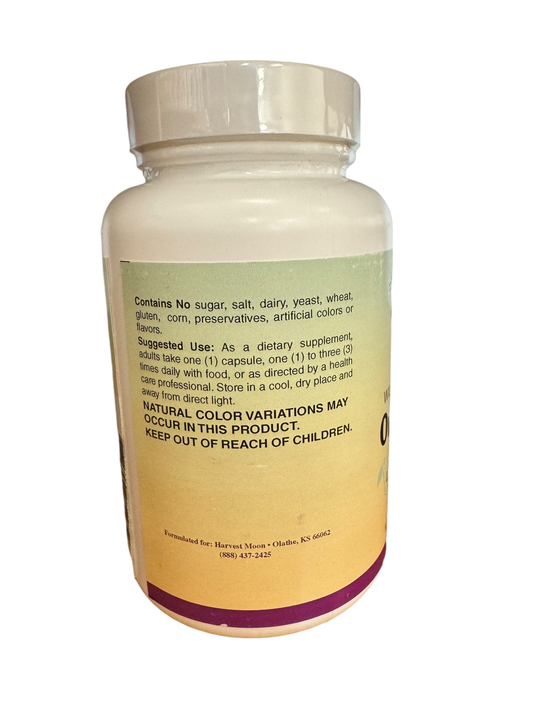 Harvest Moon Oregano Oil (Carvacrol) 120 Capsules