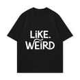 thumbnail image 4 of Crewneck T Shirt Black Like Weed Print Casual Wear For Men And Women Streetwear Fashion Statement Top Summer Outfit, 4 of 4
