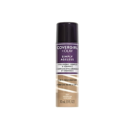 COVERGIRL + OLAY Simply Ageless 3-in-1 Liquid Foundation, 257 Golden