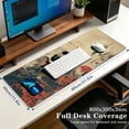 thumbnail image 3 of Brecoy Extended Large Gaming Mouse Pad, 31.5" x 11.8" Desk Mat with Stitched Edges, Waterproof Non-Slip Rubber Base, Desk Protection for Home Office & Gaming, 3 of 7