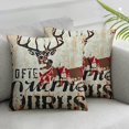 Farmhouse Christmas Pillow Covers Winter Holiday Decorations Xmas Red