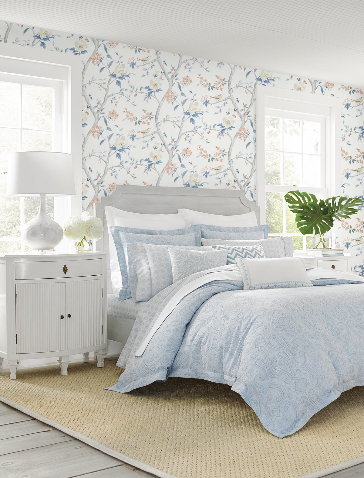 Lillian August Floral Trail Peel and Stick Wallpaper