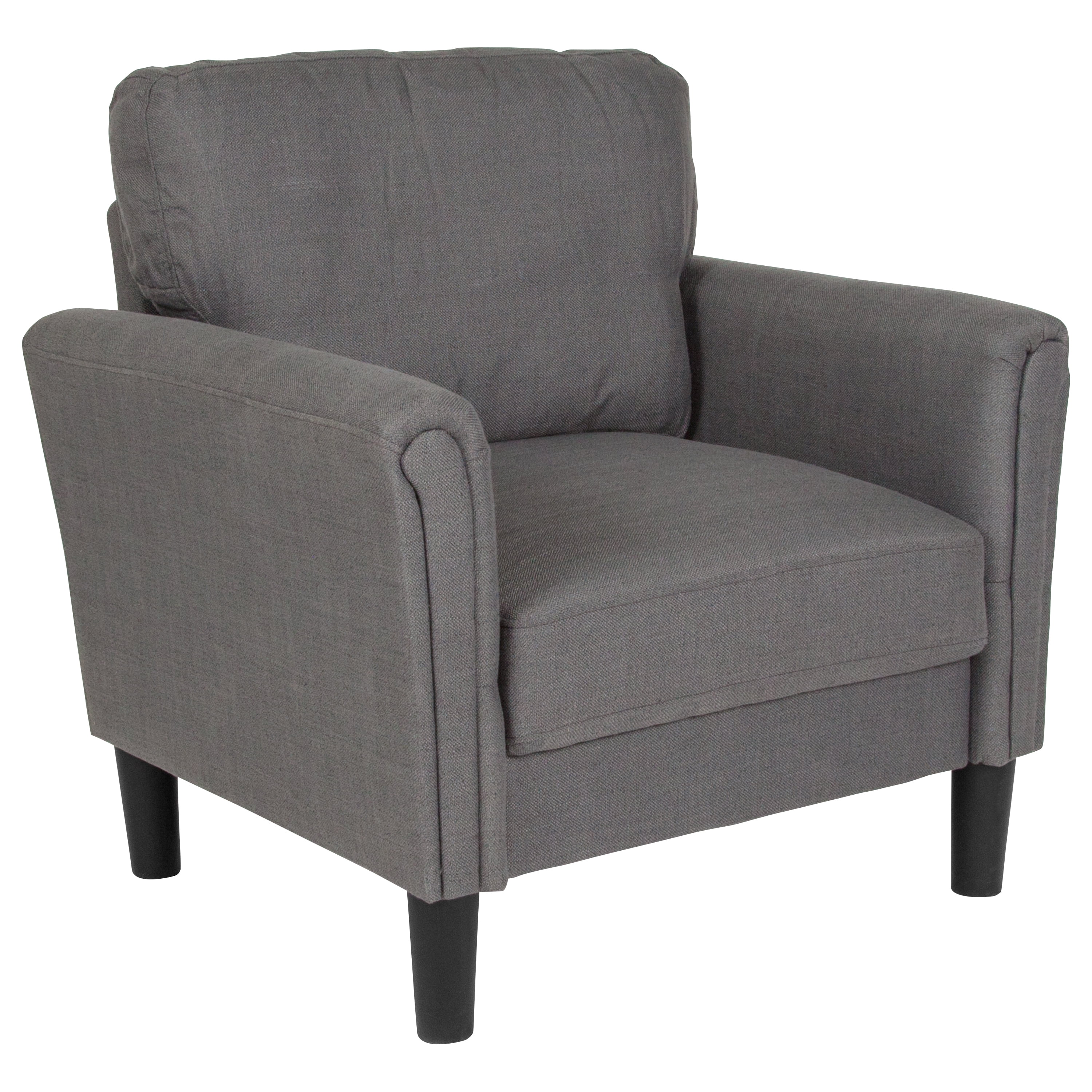 Flash Furniture Bari Upholstered Chair in Dark Gray Fabric Walmart