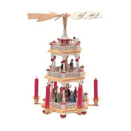 Richard Glaesser Holy Family Three Tier Hexagon Nativity Pyramid