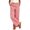 Red, variant on Vivianyo HD Women's Summer Gingham Wide Leg Pants, Womens Elastic Waist Patch Hem Casual Plaid Long Trousers with Pockets for Vacation Beach, Women's Black, Sizes S-3XL