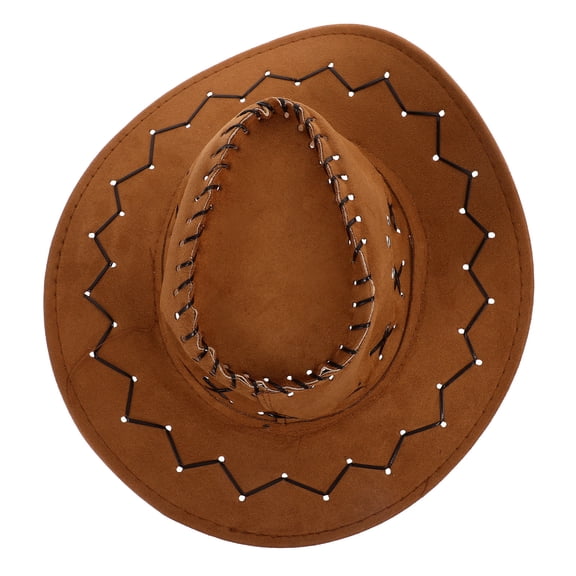 LOLIPPYY Funny Hat Cowboy Hat Orange Denim Shade Face 1Pcs