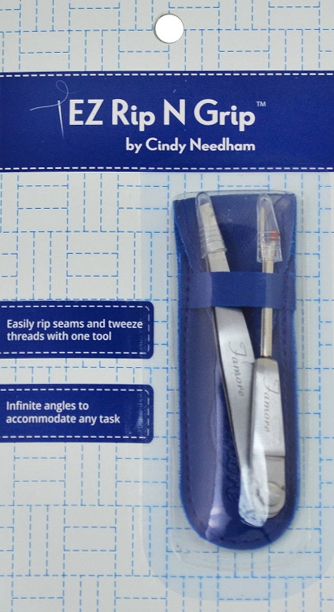 EZ Rip N Grip Tweezer/Seam Ripper Combo by Cindy Needham / Famore Cutlery