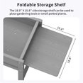thumbnail image 6 of USYOLUR Outdoor HDPE Raised Garden Bed, 49x21x27in Weatherproof Planter Box with Legs, Raised Planter Beds for Garden, Patio, Deck, Balcony (Gray), 6 of 9