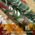 thumbnail image 4 of Christmas Red Throw Pillow Covers 20x20 Inches, Set of 2 Gold Green Xmas Trees Holiday Decor Square Pillowcase Cotton Linen Cushion Covers for Sofa Living Room Couch Bedding, 4 of 6