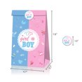 thumbnail image 2 of Gender Reveal Paper Bags 1 Set Reusable Practical Decorative Girl or Boy Sealing Stickers for Gender Reveal Party Party, 2 of 9