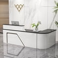 thumbnail image 2 of Bar Church Pulpit Reception Desk Office White Mobile Pulpitos Hair Salon Counter Register Podium Stand Kassentisch Furniture My Lux Decor Round, 2 of 28