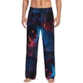 thumbnail image 5 of Mens Pajama Pants, Spooky Halloween Night Scene Soft Sleep & Lounge Pants for Men, Cuteness Casual PJ Bottoms Pants with Pockets, 5 of 7