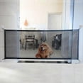thumbnail image 2 of Puerta mágica para perros para el hogar, ancho ajustable, cerca para mascotas, red protectora para escaleras, 2 of 4