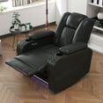 thumbnail image 3 of Bonzy Home Electric Power Recliner Adjustable Headrest Reclining Chair for Adults with USB Ports and Cup Holders, Home Theater Seating with Hidden Arm Storage Movie & Media Room Chairs, 3 of 9