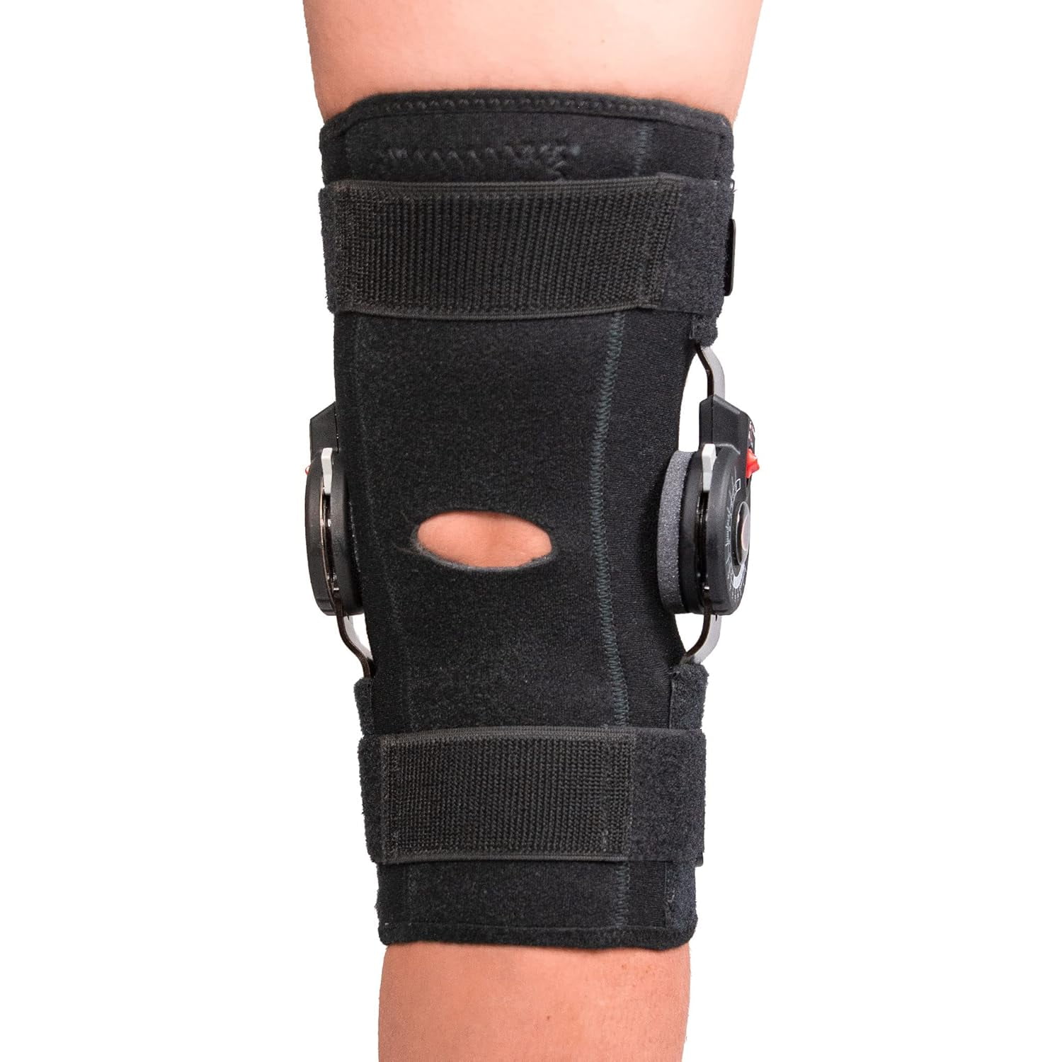 Ezy Wrap Rally ROM Hinged Knee Brace – Adjustable Motion Control Knee Support with Removable Hinges for Stable Recovery