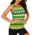 thumbnail image 2 of Fotbe St. Patrick's day in green colors Blusas Sin Mangas para Mujer – Estilo Casual, Corte Suelto, Slim-Fit, Cuello Redondo Deportivo, Tops de Verano para Gimnasio y Yoga-XX-Large, 2 of 7