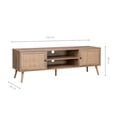 thumbnail image 4 of Mueble para TV Top Living con Estantes Centrales y Puertas de Ratán, 4 of 10