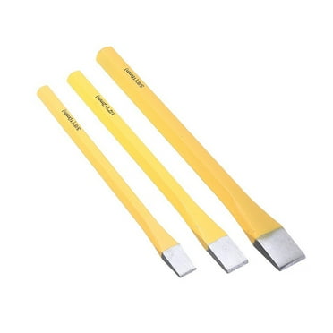3 Pcs Chisels Set Solid Steel Flat Chisel Wood Carving Woodworking Hand Tools
