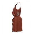 thumbnail image 3 of Ropa Playa Ocean Pacific para Mujer Vestido Olanes Cruzados Sin Manga Smock Cintura Camello Talla M, 3 of 4