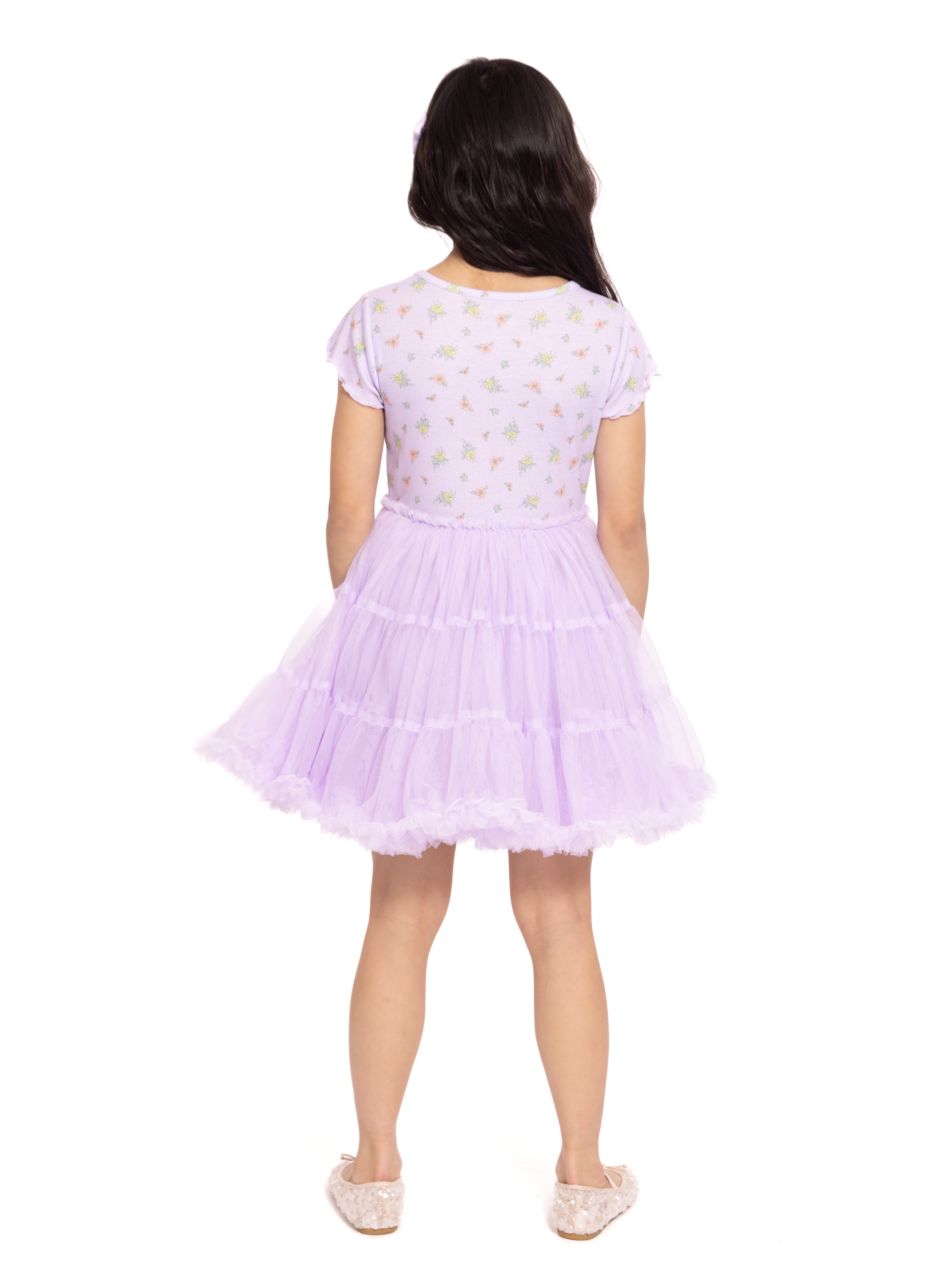 Disney Princess Girls' Graphic Tutu Dress with Short Sleeves, Sizes 4-12