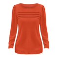thumbnail image 7 of QASIEATN Sweatshirt for Graceful Ladies Fashion, Long Sleeve Shirts Fall Fashion Casual Blouses Trendy Pleated Tunic Tops Leggings, Womens Fall Tops, 7 of 7