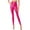 Fuchsia, variant on Women's Casual High Waist Faux PU Leather Leggings