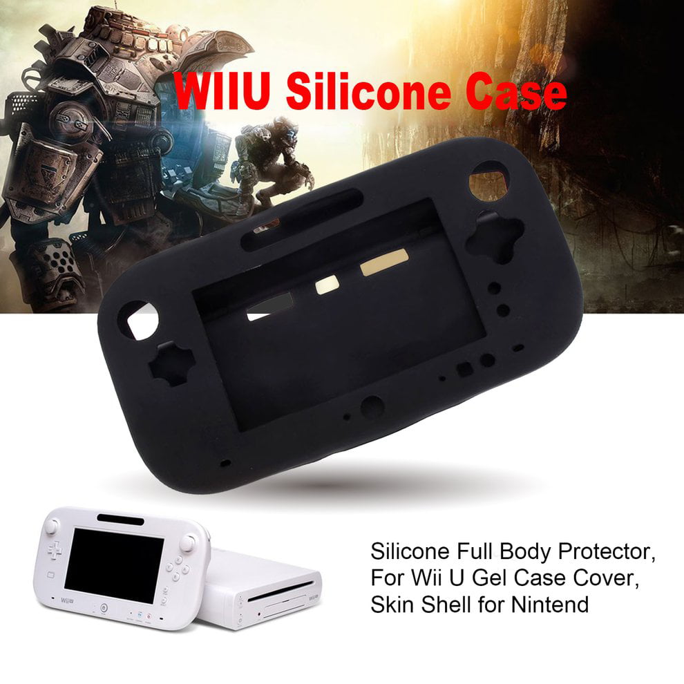 Black Silicon Cover for Wii U Gamepad 