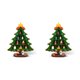 thumbnail image 4 of Naiovety de decoración de árbol de Navidad adorno de muñeca escritorio centro de decoración Metal artesanía granja decorativa Verde METRO 2piezas Naiovety CBP160602, 4 of 6