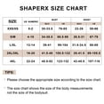 thumbnail image 4 of SHAPERX Bodysuits for Women Tummy Control Body Shaper Slimming Mid Thigh Shapewear with Removable Pads, 4 of 7