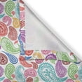 thumbnail image 6 of Ambesonne Paisley Valance & Curtain, Modern Striped Oriental, 55"x24", Multicolor, 6 of 6