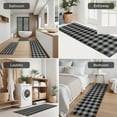 thumbnail image 5 of Gray Black Checkerboard Checkered Pattern Kitchen Rugs Sets Of 3,Kitchen Runner Rugs Non Skid Washable,Decorative Kitchen Floor Mats for Kitchen,Sink,Laundry,17"x30"+ 17"x47" + 17"x59", 5 of 6