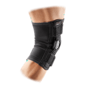 McDavid MD429X Knee Brace, Polycentric Hinges & Cross Straps, Black, Adult XL