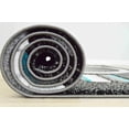thumbnail image 3 of Premium Hand Carved Abstract Modern Rug Contemporary Colorful Thick Carpet Design 1509 (2'6"x3'9",Turquoise), 3 of 6