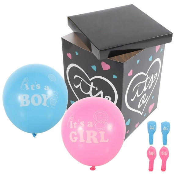 ibasenice 1Set Paper Balloon Box for Gender Reveal Party with Vibrant Assorted Colors