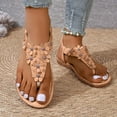 thumbnail image 2 of Dakaela Womens Orthotic Thong Flip Flops Arch Support Flat Sandals Bohemian Walking Shoes Khaki 7, 2 of 8