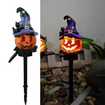 YIMWNYI Halloween Solar Ground Light, Outdoor Halloween Decorations, Solar Charging, Spooky Garden Lights, Pathway Lighting for Halloween, Durable Resin Construction