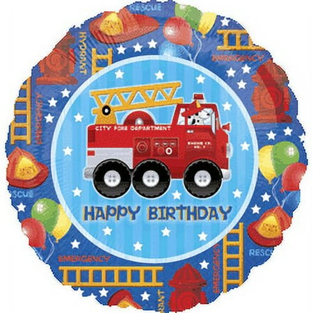 Celebrations 18c Hx Am Fire Engine Fun Birthday