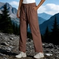 thumbnail image 6 of Inleife Womens High Waist Quick Dry Pants Summer Ladies Drawstring Elastic Waist Breathable Casual & Comfy Trousers, 6 of 6