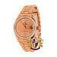 thumbnail image 2 of Ladies Women's Full Solid Stainless Steel 18K Rose Gold Finish Simulated Diamond Presidential Watch 30mm W/Date Function, 2 of 5