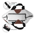 thumbnail image 4 of Balery Dark Brown Glitter Bolsa Tote Estilo Estético con Cremalleras, Bolsa de Hombro, Bolsa de Compras Grande y Plegable, 4 of 8